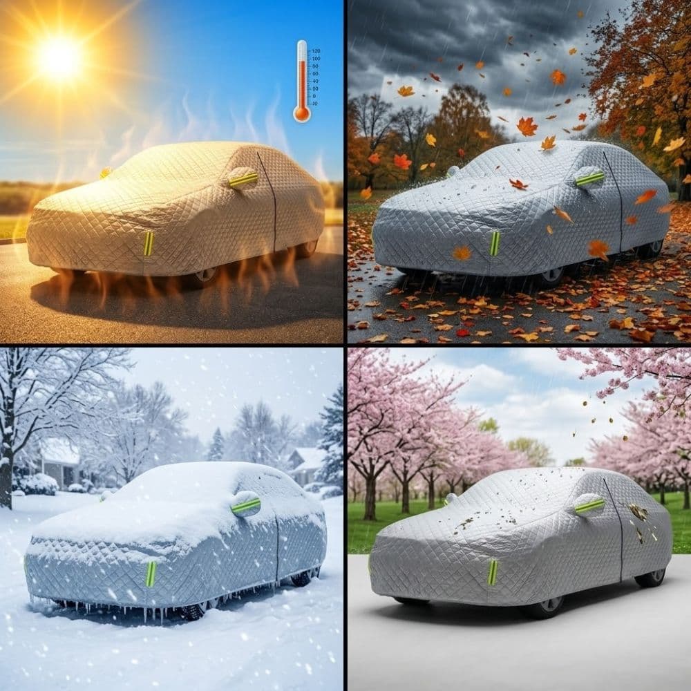 CarBunker protegge l'auto da grandine, neve e gelo