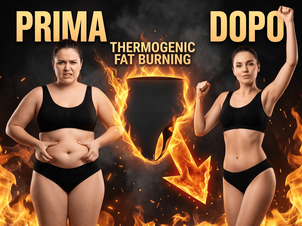 Prima e dopo Slim Waist — brucia il grasso, pancia piatta