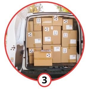 Passaggio 3: Spediamo il tuo ordine in 24 ore
