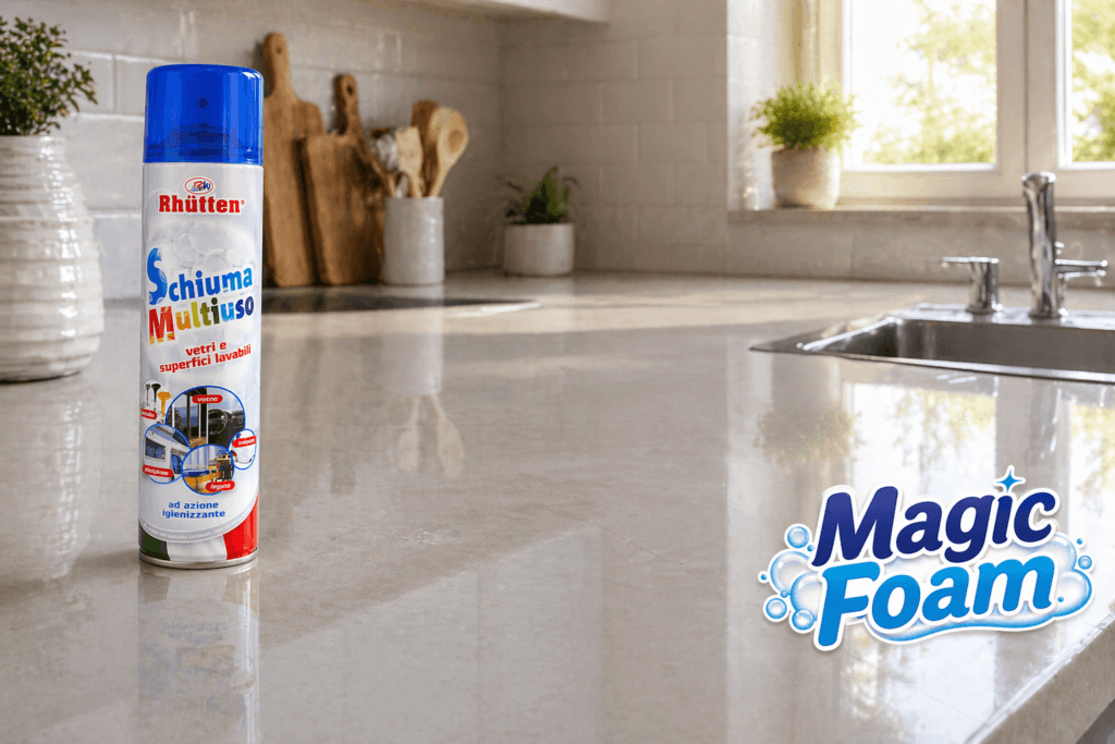 Magic Foam utilizzato per rinnovare gli interni di un'auto